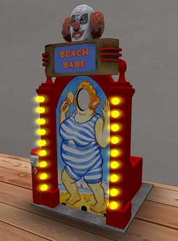 Second Life Marketplace - Fun Arcade Beach Babe Seaside Photo Stand